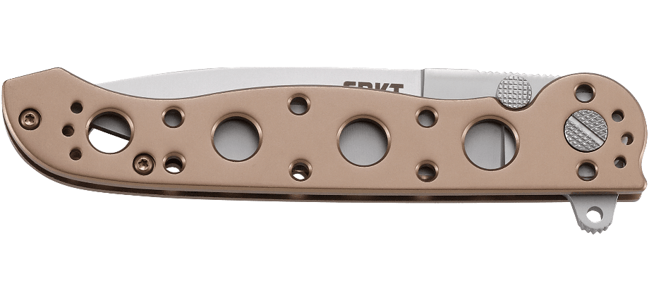 CRKT M16 Spear Point Folding Knife – Bead Blasted Finish w/ Bronze Handle | CRKT