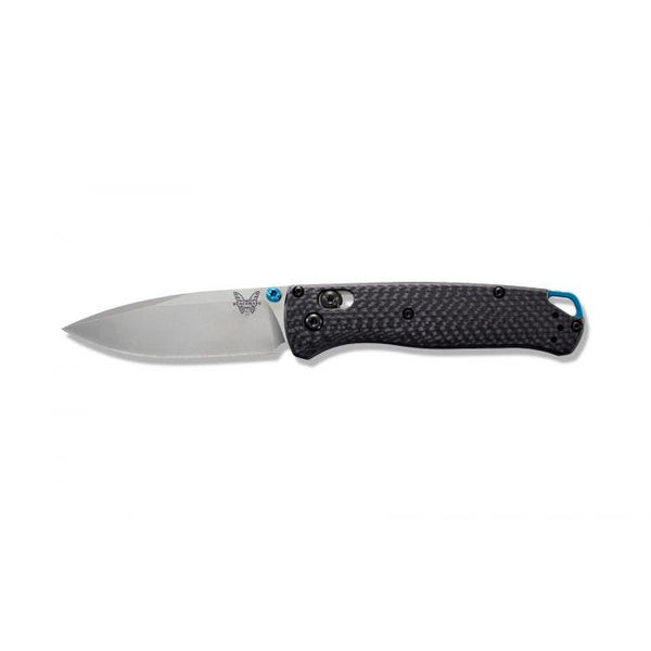 Benchmade 535-3 Bugout Folding Knife – S90V w/ Carbon Fiber Handle & Blue Stud | Benchmade USA