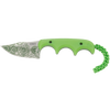 CRKT Minimalist “Bowie” Fixed Blade Knife – Green w/ Gear Pattern | CRKT