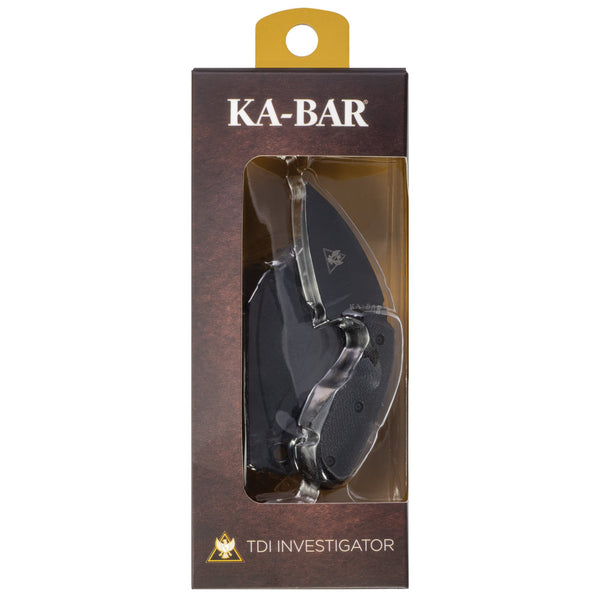 KA-BAR TDI Investigator Fixed Blade Knife w/ Belt Sheath | Ka-Bar
