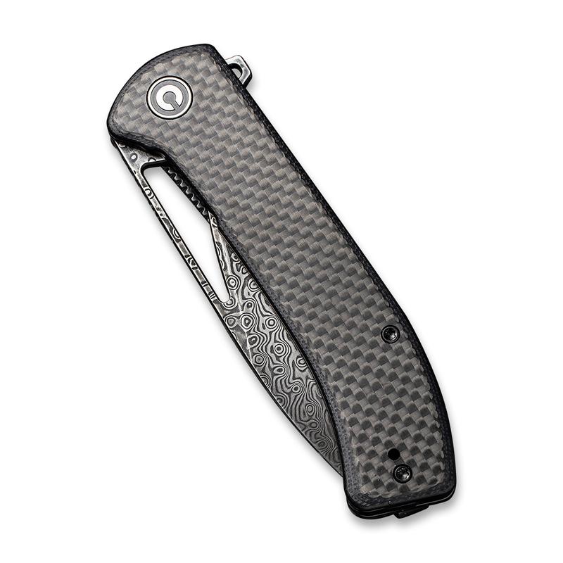 Civivi Riffle Folding Knife – Damascus Steel w/ Carbon Fiber Handle | Civivi Knives