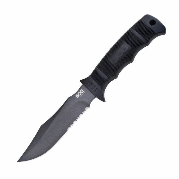 SOG Seal Pup Fixed Blade Knife – Serrated w/ Ballistic Nylon Sheath | SOG Knives