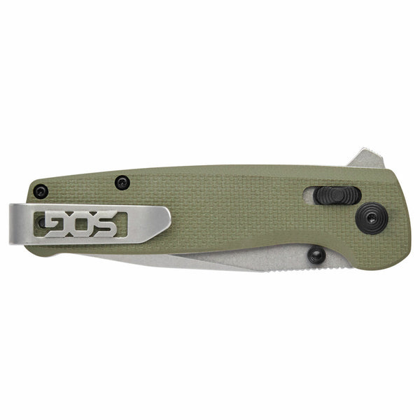 SOG Terminus XR Folding Knife – OD Green Handle w/ D2 Steel | SOG Knives