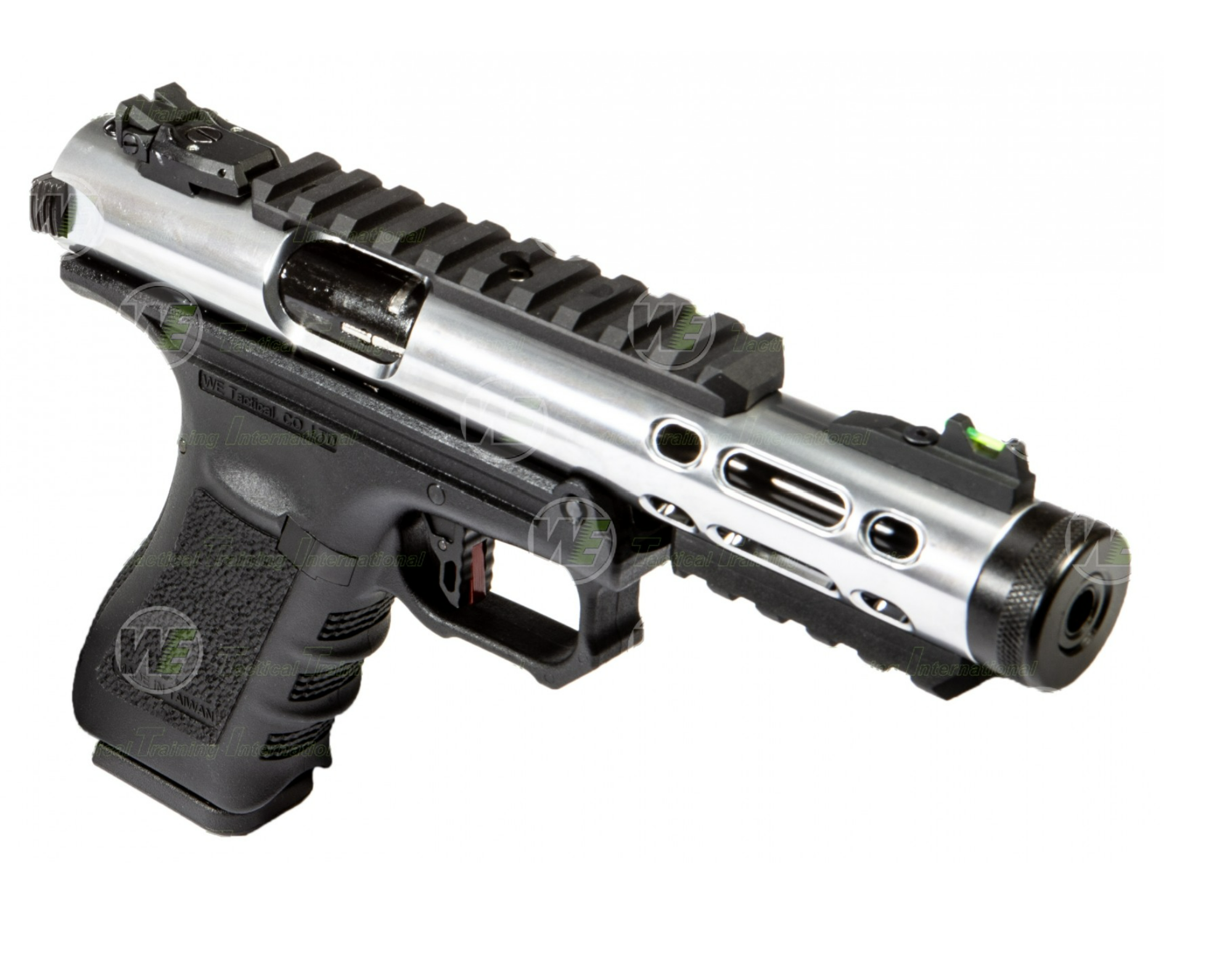 WE Galaxy Gas Blowback Select Fire Airsoft Pistol – G-Series Frame Silver | WE Tech