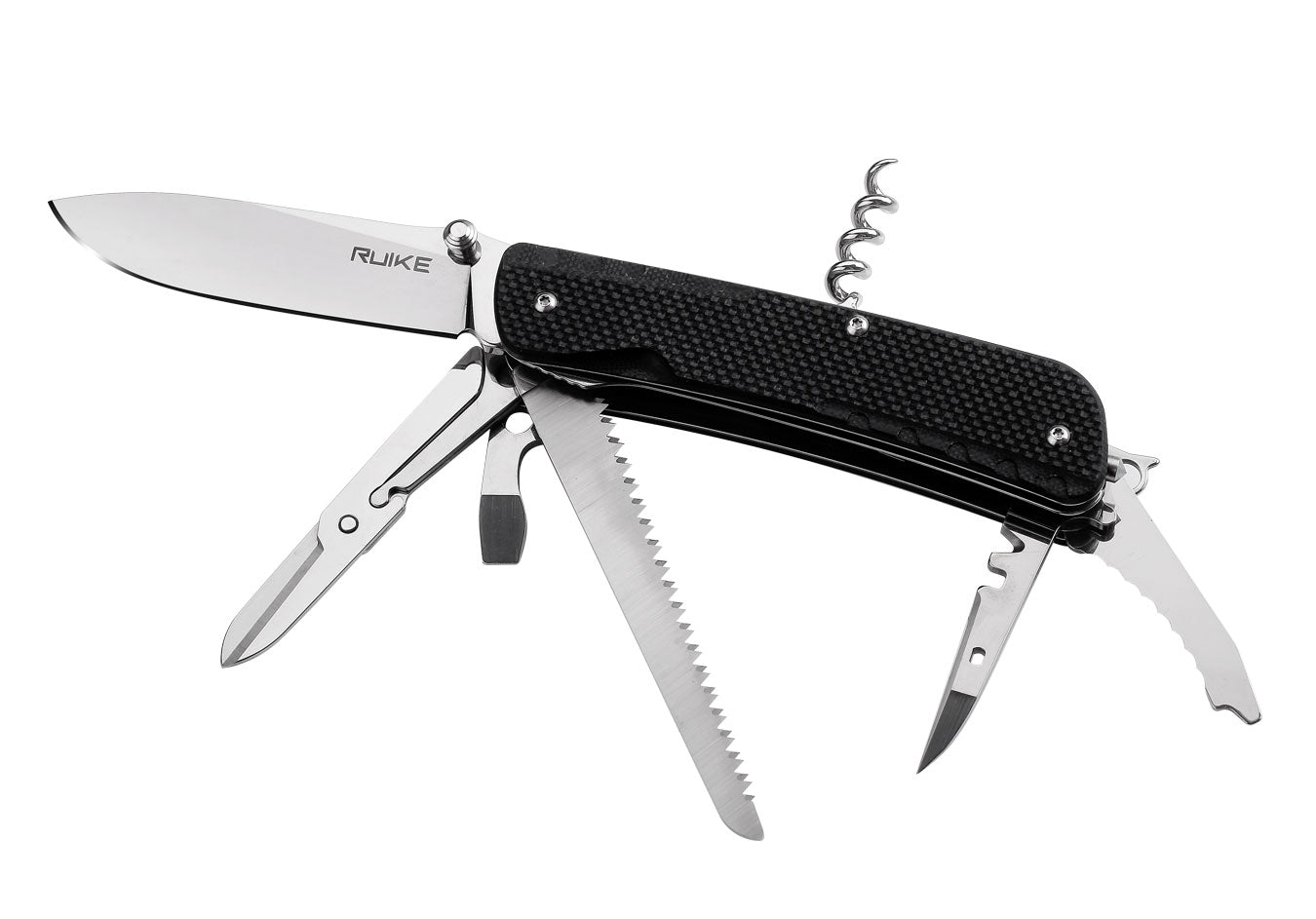 Ruike LD42 Trekker Multifunction Knife – Black | Ruike
