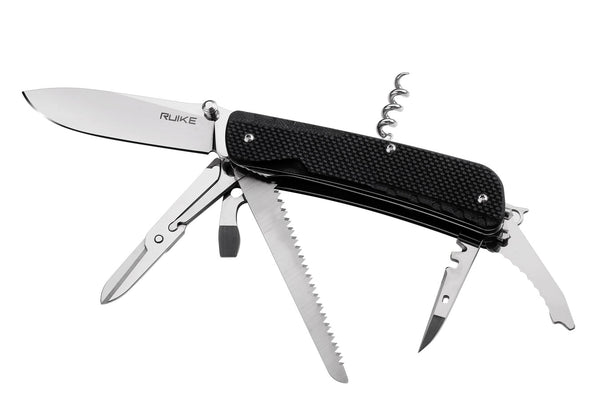 Ruike LD42 Trekker Multifunction Knife – Black | Ruike