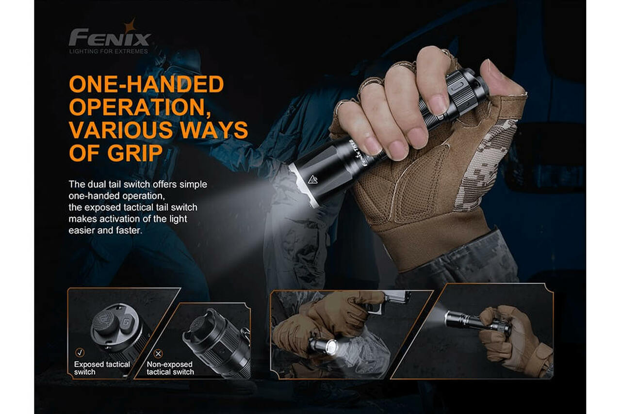 Fenix TK16 V2.0 Tactical Flashlight w/ Breakout Tip | Fenix