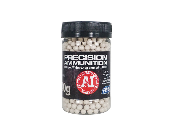 ASG Accuracy International Precision Ammunition .40 Airsoft 6mm BBs – 1000 ct | Action Sport Games