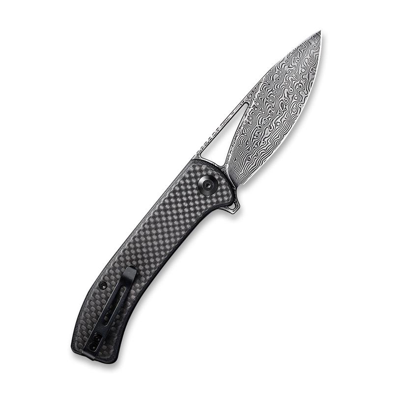 Civivi Riffle Folding Knife – Damascus Steel w/ Carbon Fiber Handle | Civivi Knives