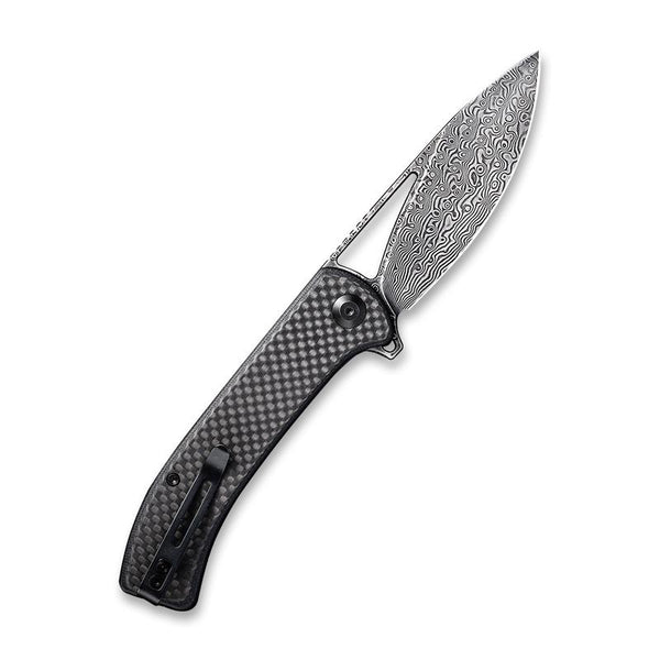 Civivi Riffle Folding Knife – Damascus Steel w/ Carbon Fiber Handle | Civivi Knives