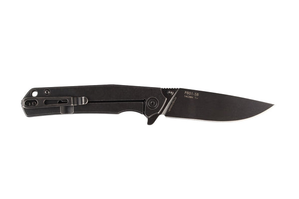 Ruike P801-SB Folding Knife – Black Stonewashed | Ruike