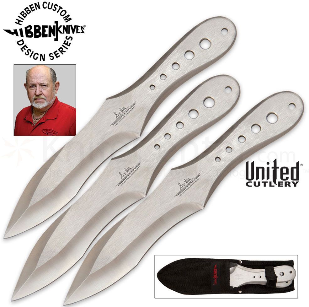 Gil Hibben GenX Pro Throwing Knife Triple Set – Large | United Cutlery