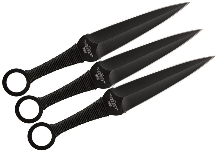 United Cutlery Expendables 2 Kunai Thrower Triple Set w/ Sheath | United Cutlery