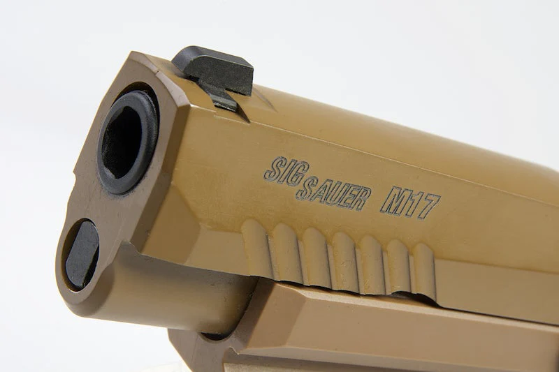 Sig Sauer Licensed M17 (P320) Green Gas GBB Airsoft Pistol by VFC – Tan | VFC