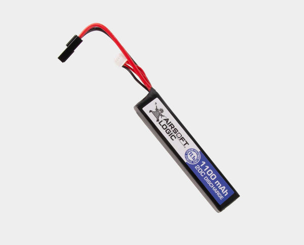 Airsoft Logic 11.1v Lipo Stick Battery – 1100maH Small Tamiya | Airsoft Logic