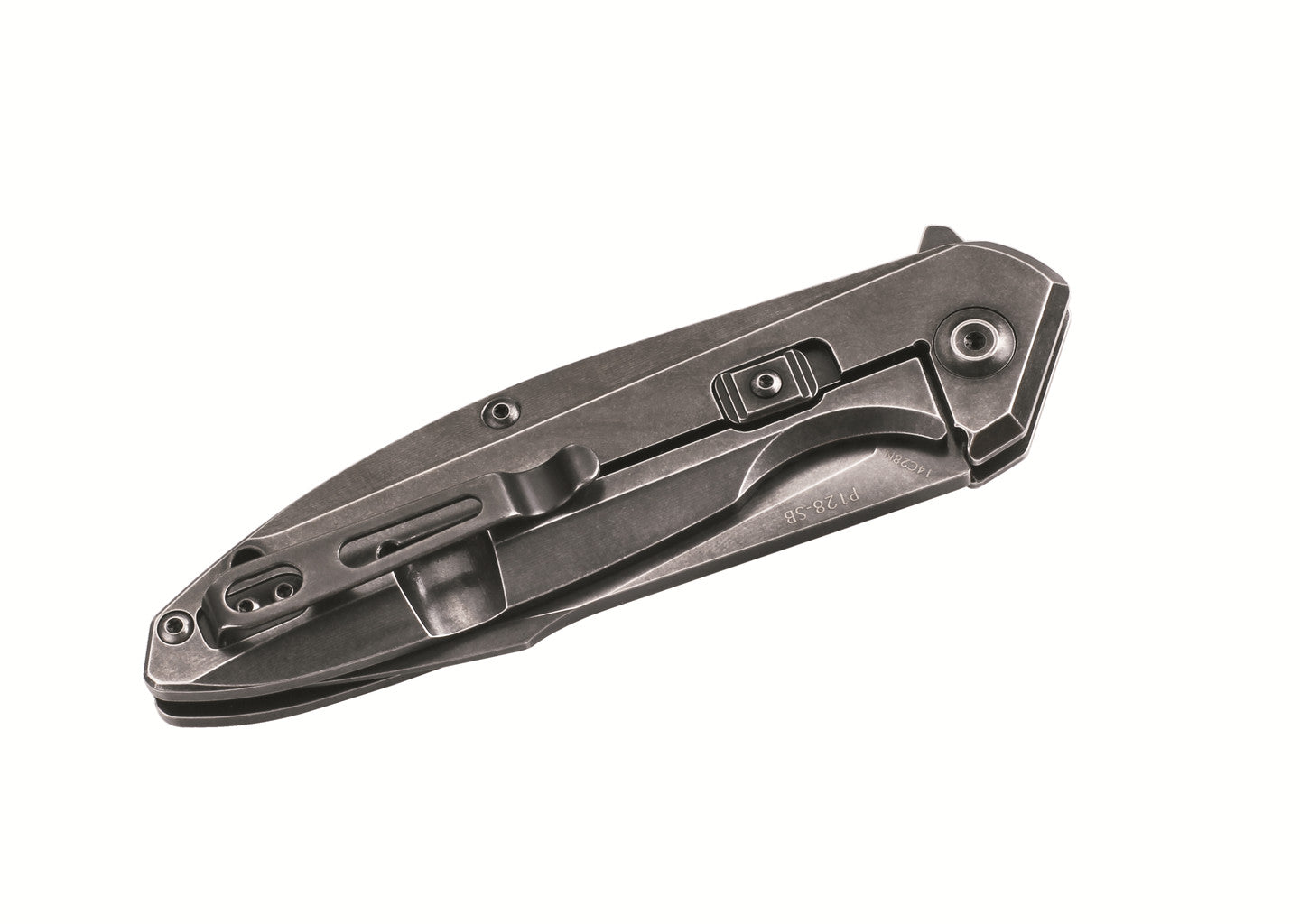 Ruike P128-SB Folding Knife – Black Stonewashed | Ruike