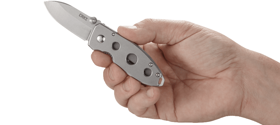 CRKT Squid Folding Knife – Hollowed Stainless Steel Handle | CRKT