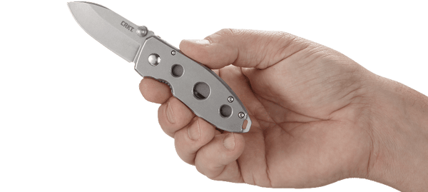 CRKT Squid Folding Knife – Hollowed Stainless Steel Handle | CRKT
