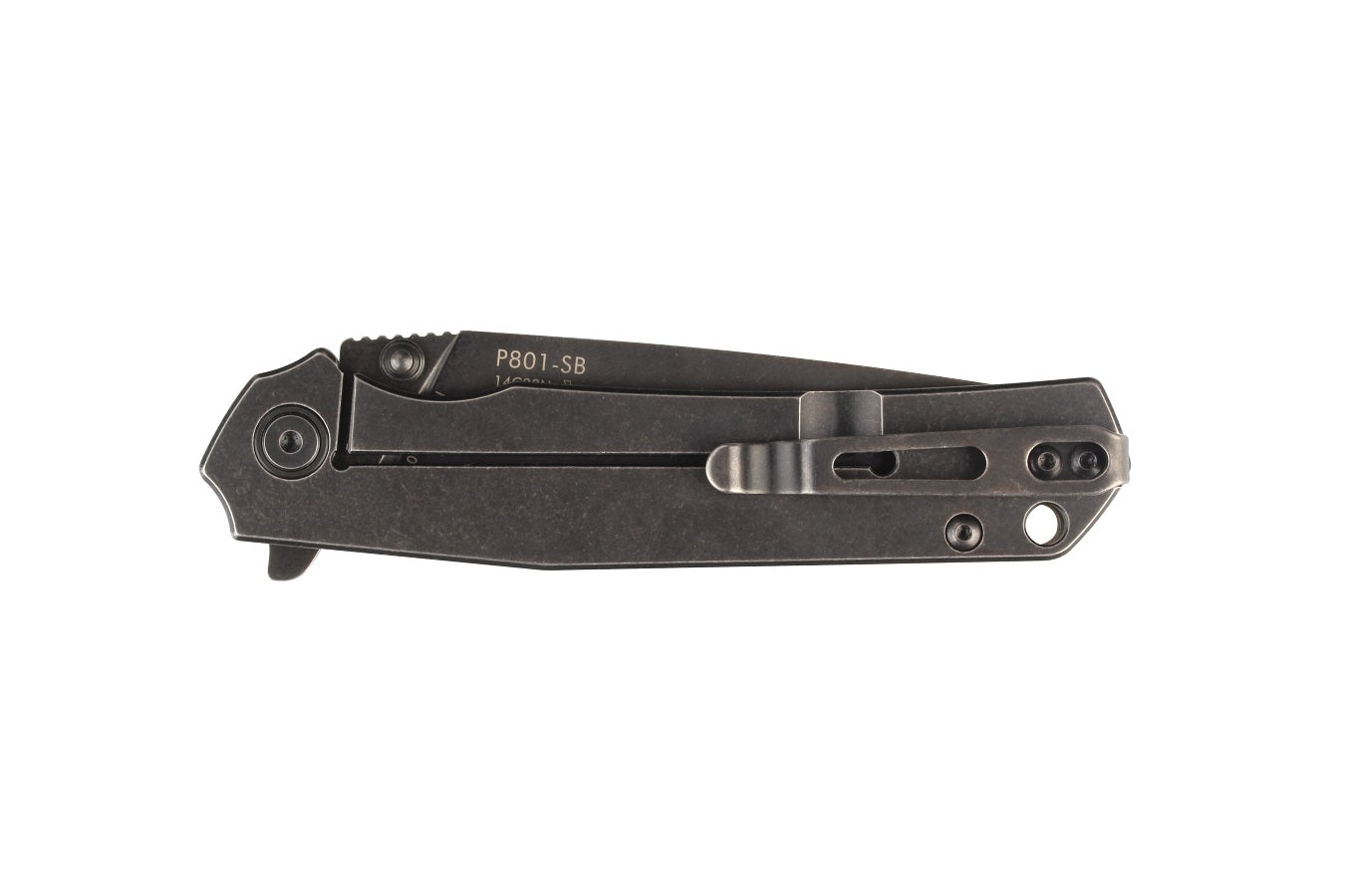Ruike P801-SB Folding Knife – Black Stonewashed | Ruike