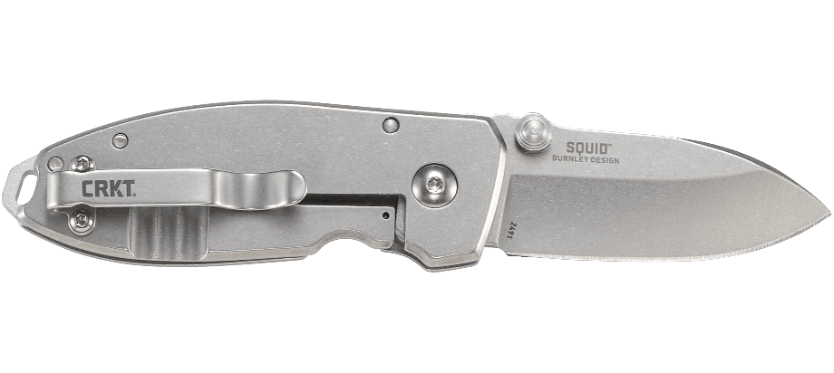 CRKT Squid Folding Knife – Hollowed Stainless Steel Handle | CRKT
