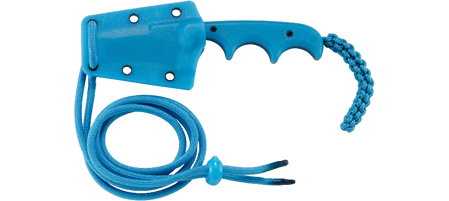 CRKT Minimalist “Bowie” Fixed Blade Knife – Blue w/ Cthulhu Pattern | CRKT