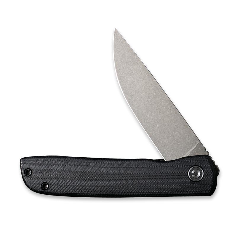 Civivi Bo Folding Knife – Grey Stonewashed Blade w/ Black Micarta Handle | Civivi Knives