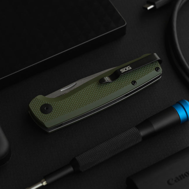 SOG Terminus SJ Slip-Joint Folding Knife – OD Green w/ D2 Steel | SOG Knives