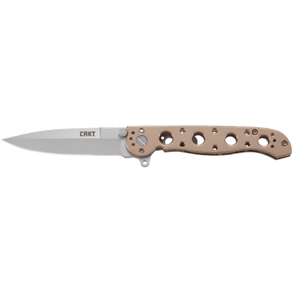 CRKT M16 Spear Point Folding Knife – Bead Blasted Finish w/ Bronze Handle | CRKT