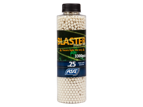 ASG Blaster .25g Tracer BBs – Green 3300pcs | Action Sport Games