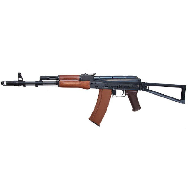 E&L AKS-74N Airsoft AEG Rifle w/ Real Wood Furniture – Folding Stock | E&L Airsoft