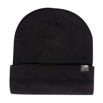 Deluxe Fine Knit Fleece-Lined Watch Cap – Black | Rothco