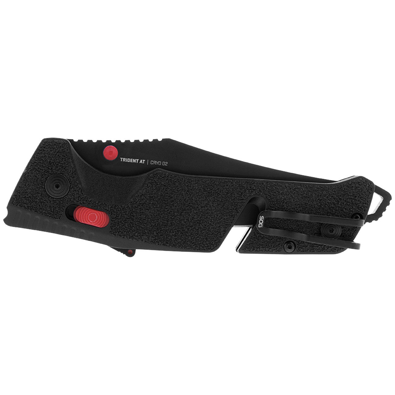 SOG Trident AT Clip Point Folding Knife – Red/Black | SOG Knives