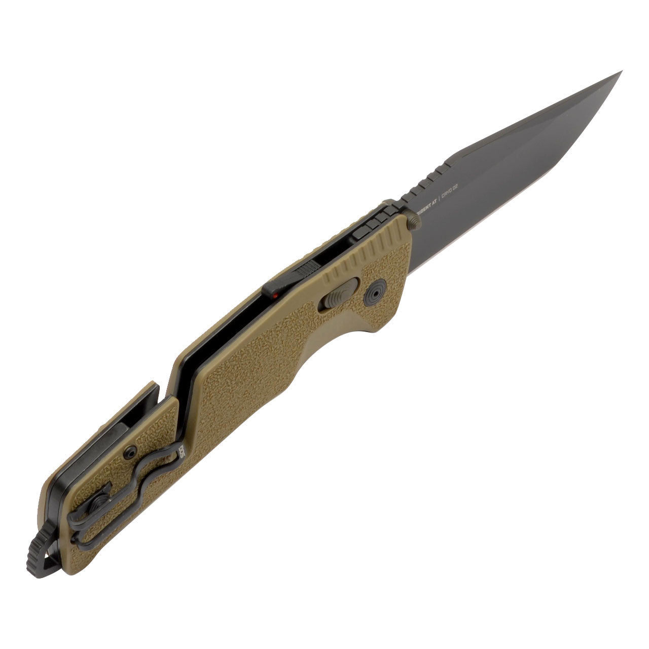SOG Trident AT Assisted Folding Knife – FDE Tanto | SOG Knives