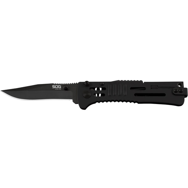 SOG Slim Jim Spring Assisted Folding Knife – Black | SOG Knives