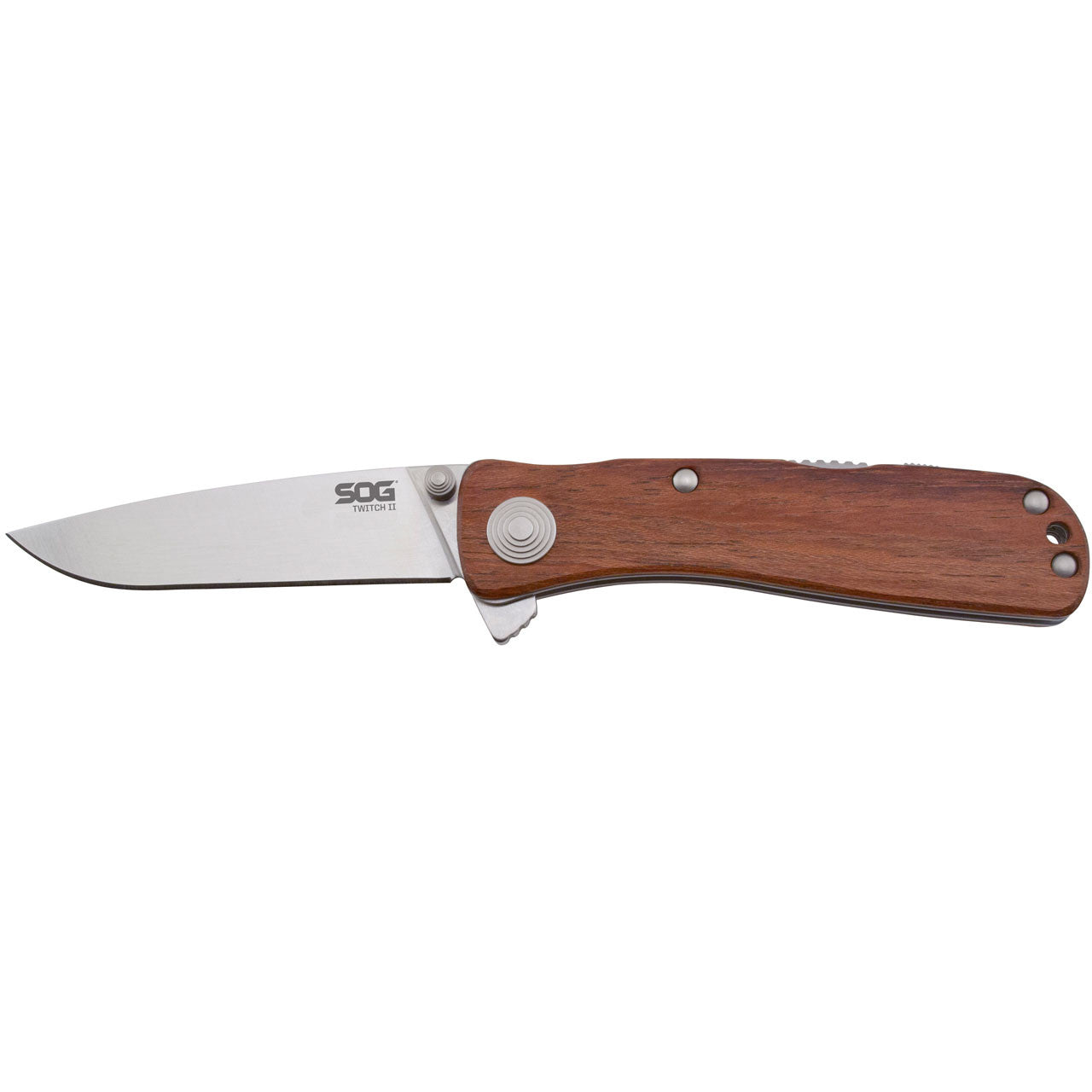 SOG Twitch II Assisted Folding Knife – Wood Handle | SOG Knives