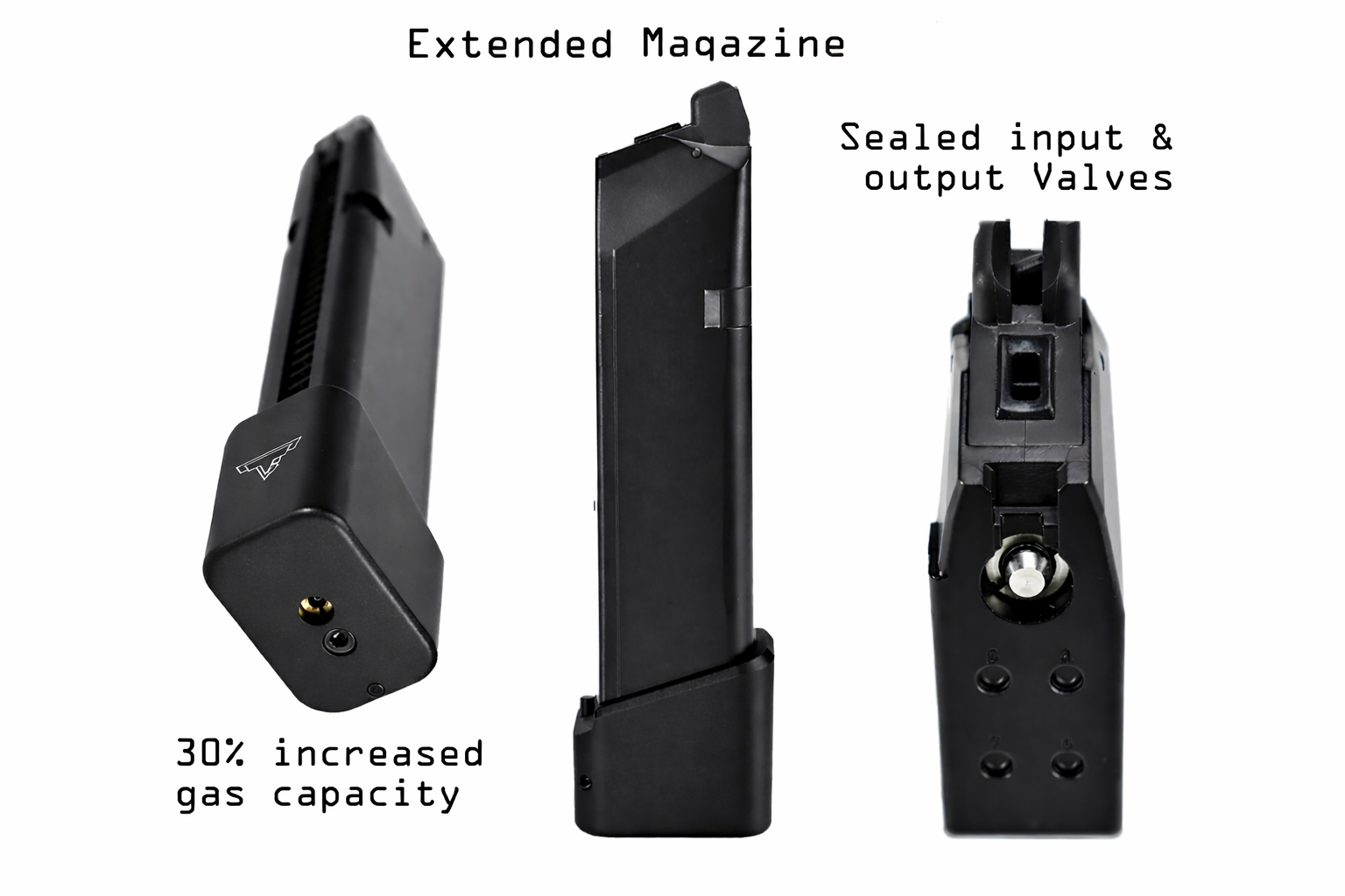 EMG TTI Ballerina Gas Blowback Airsoft Pistol Magazine – Black