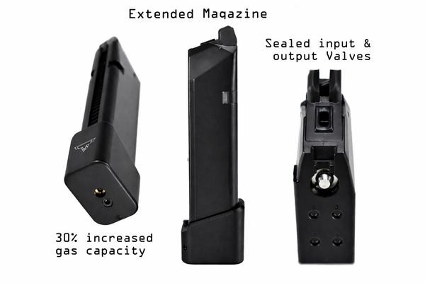 EMG TTI Ballerina Gas Blowback Airsoft Pistol Magazine – Black