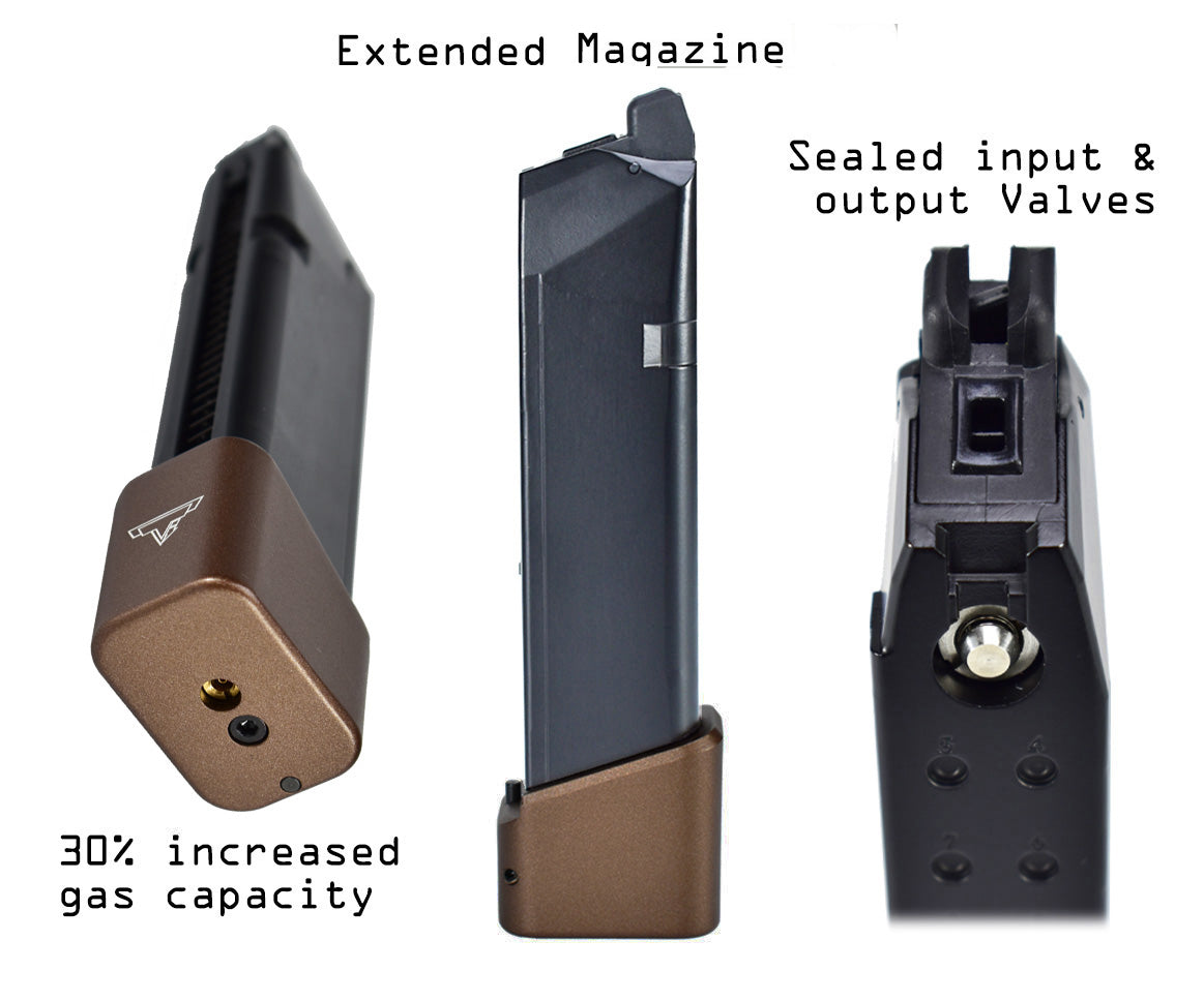 EMG TTI Ballerina Gas Blowback Airsoft Pistol Magazine – Bronze