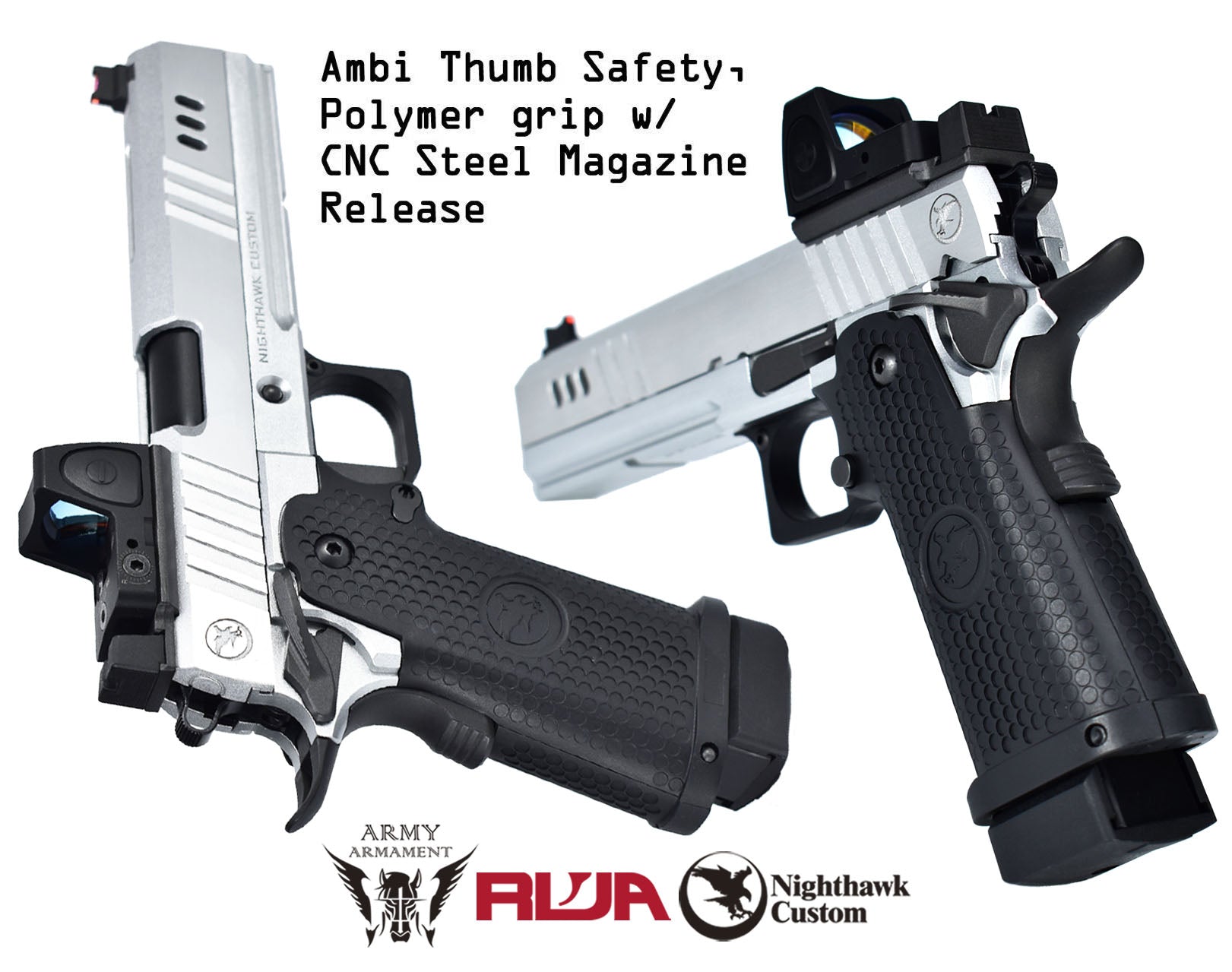 Army Armament/RWA Nighthawk Custom BDS9 Gas Blowback Airsoft Pistol