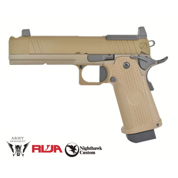 Army Armament/RWA Nighthawk Custom Sand Hawk Gas Blowback Airsoft Pistol
