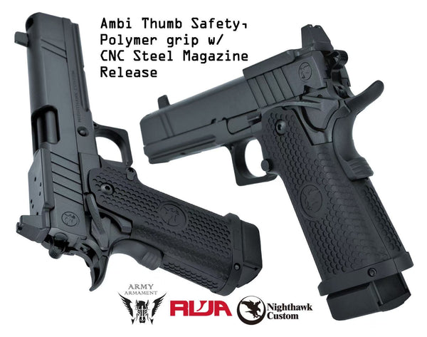 Army Armament/RWA Nighthawk Custom TRS Comp Gas Blowback Airsoft Pistol