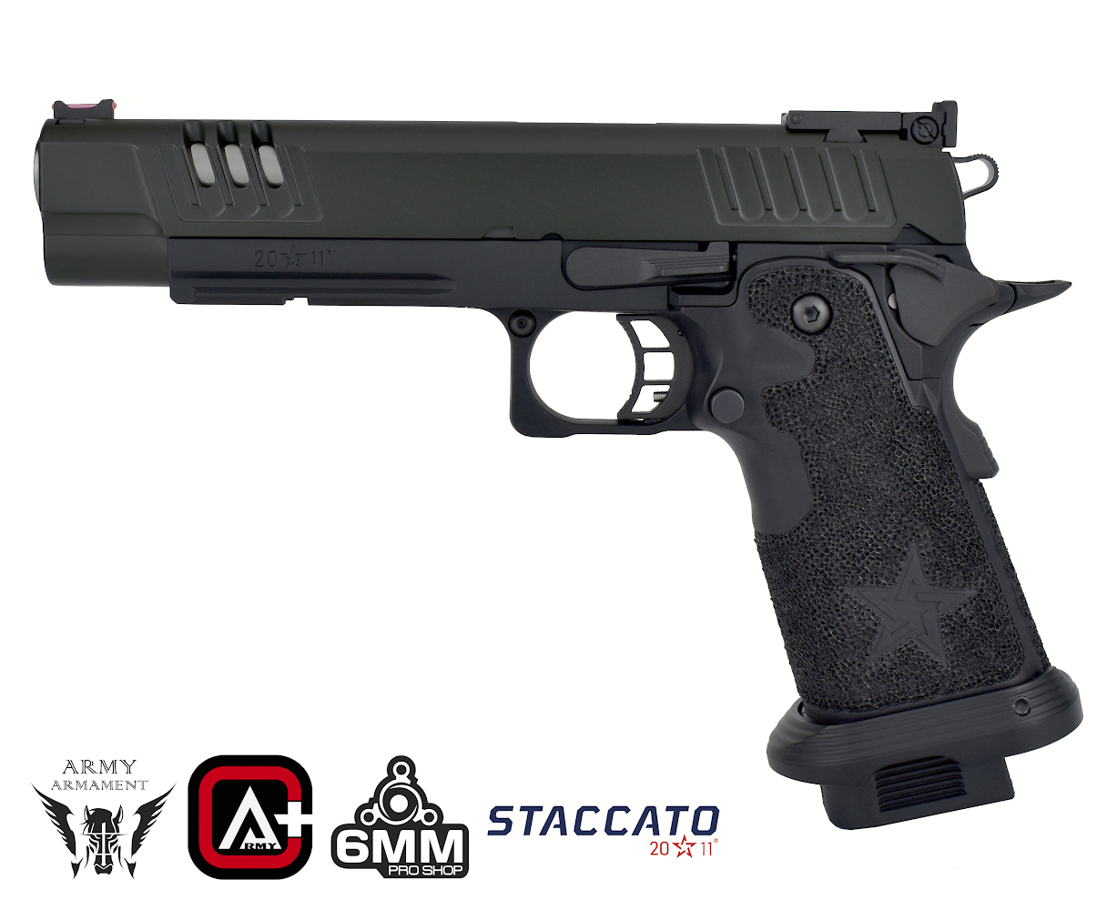 Army Armament R611A Staccato XL 2011 Gas Blowback Airsoft Pistol – Deluxe Version