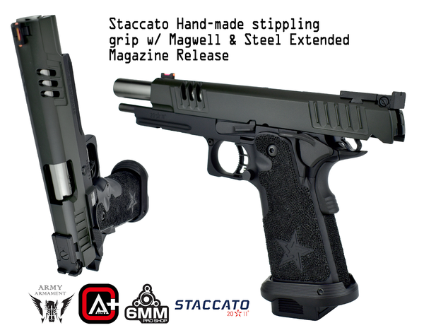 Army Armament R611A Staccato XL 2011 Gas Blowback Airsoft Pistol – Deluxe Version