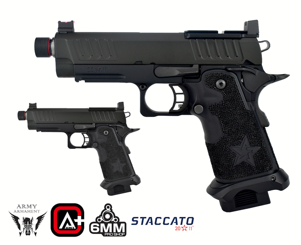 Army Armament Deluxe Ver. Licensed Staccato C2 2011 Airsoft Gas Blowback Pistol | Army Armament
