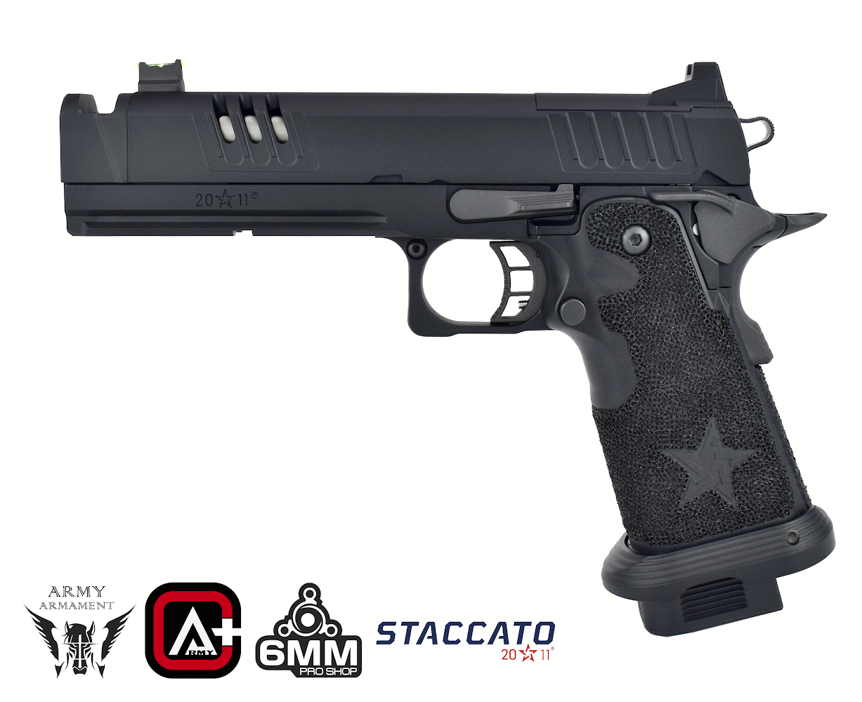 Army Armament R618A Staccato XC 2011 Gas Blowback Airsoft Pistol – Deluxe Version