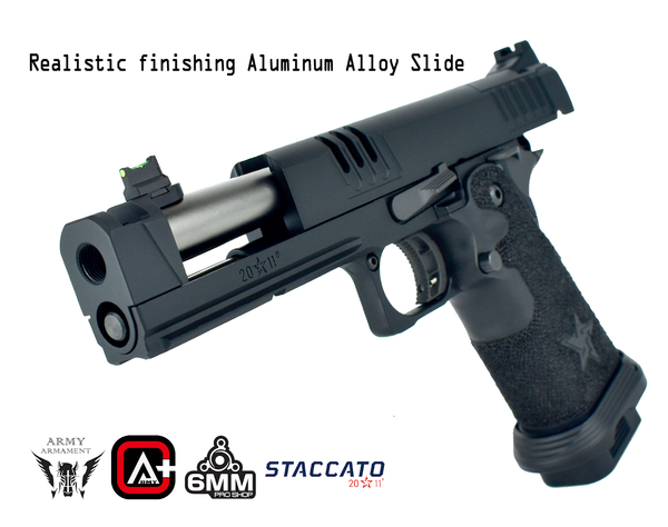 Army Armament R618A Staccato XC 2011 Gas Blowback Airsoft Pistol – Deluxe Version