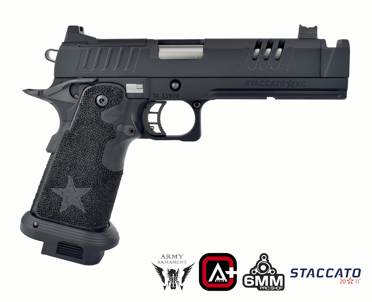 Army Armament R618A Staccato XC 2011 Gas Blowback Airsoft Pistol – Deluxe Version