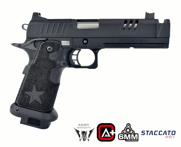 Army Armament R618A Staccato XC 2011 Gas Blowback Airsoft Pistol – Deluxe Version