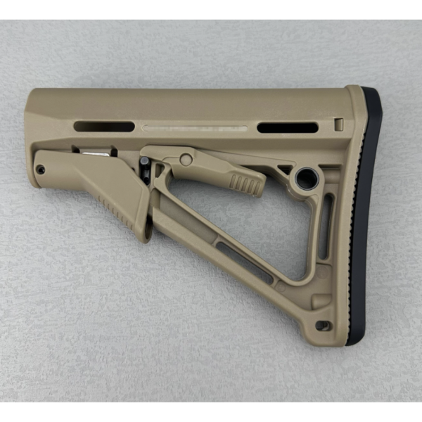 CTR Style Rifle Butt Stock for Airsoft Mil Spec Buffer Tube – Tan