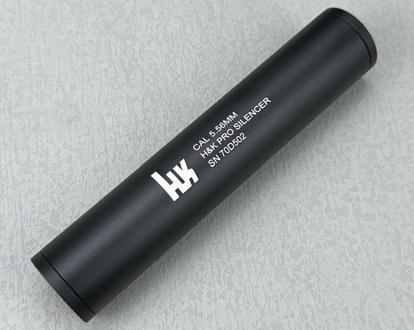 Airsoft Mock Suppressor w/ 14mm Negative Thread – HK Black